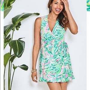 Lilly Pulitzer Rilla Romper One in a Melon size M